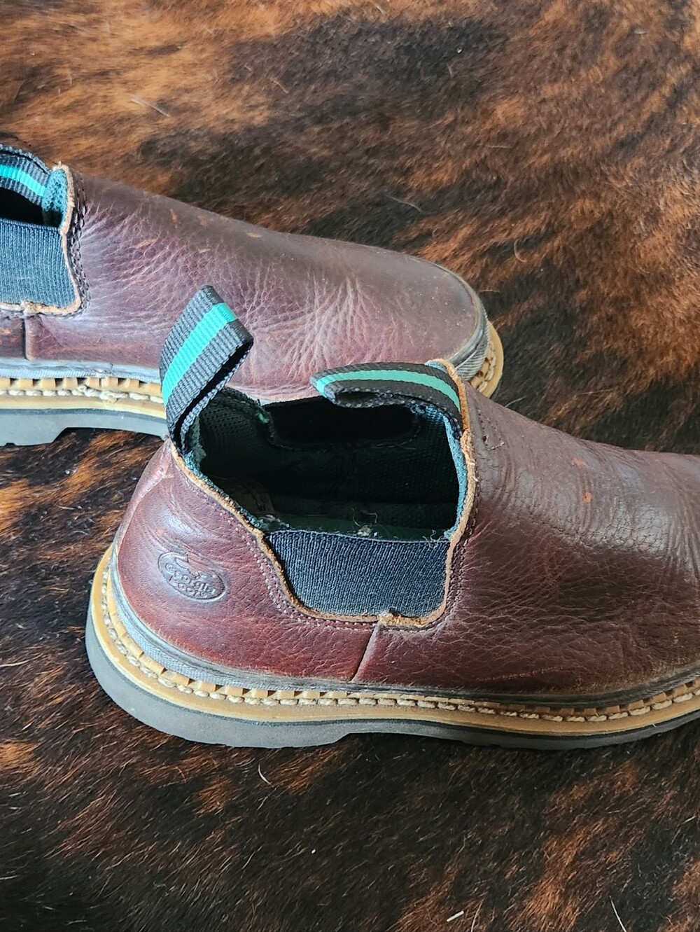 Georgia Giant Slip On Boots 6.5M - Picture 3 of 5